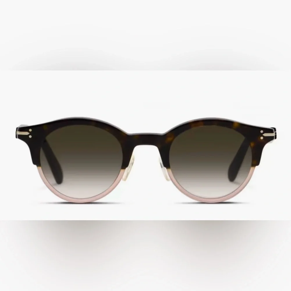 Celine clear tortoise and brown black Sunglasses